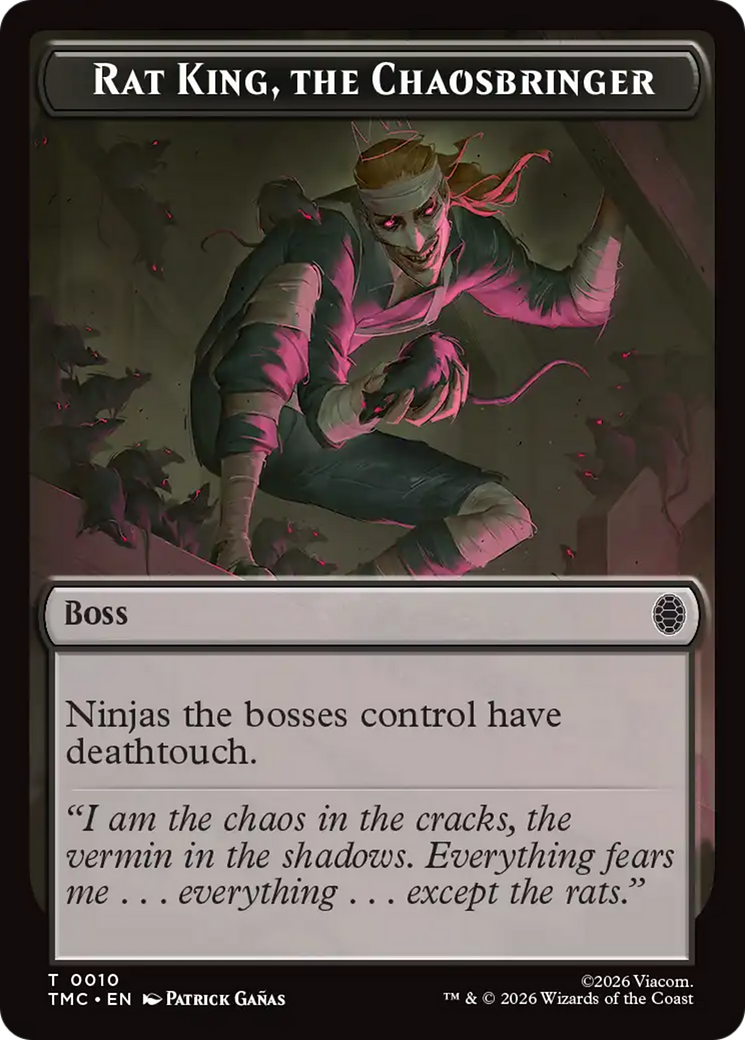 Rat King, The Chaosbringer [Teenage Mutant Ninja Turtles Commander Tokens] | Black Swamp Games