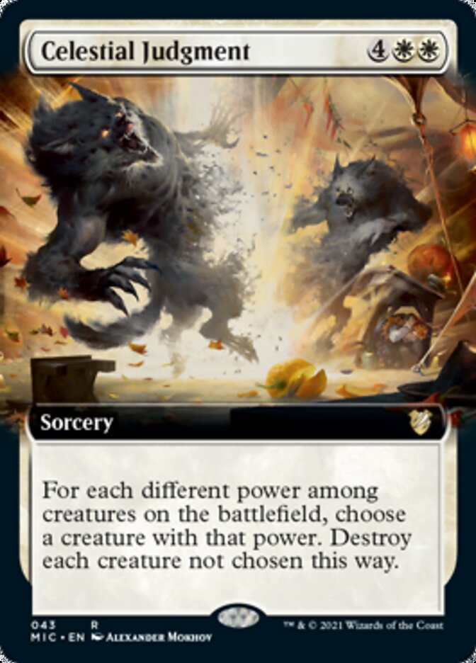 Celestial Judgment (Extended Art) [Innistrad: Midnight Hunt Commander] | Black Swamp Games