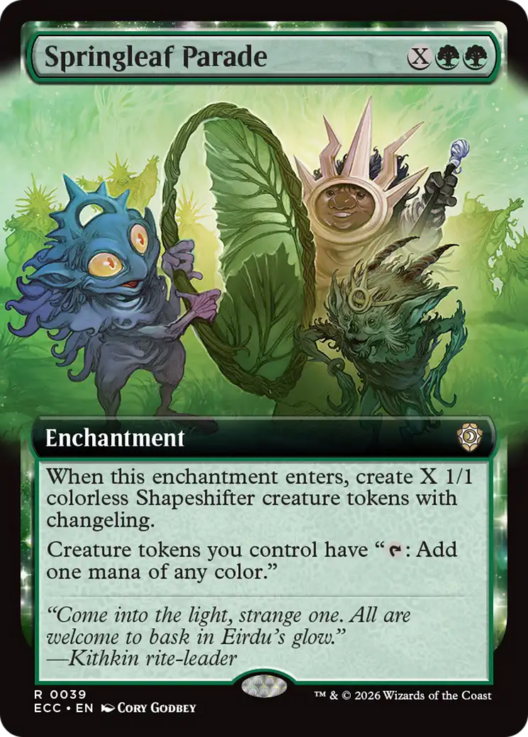 Springleaf Parade (Extended Art) [Lorwyn Eclipsed Commander] | Black Swamp Games