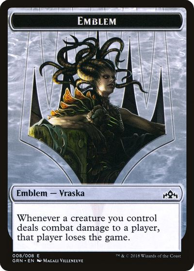 Vraska Emblem // Human Double-Sided Token [Challenger Decks 2020 Tokens] | Black Swamp Games