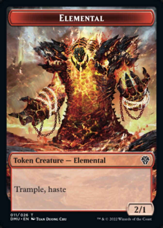 Soldier // Elemental Double-Sided Token [Dominaria United Tokens] | Black Swamp Games