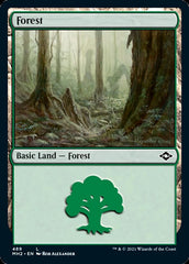 Forest (489) (Foil Etched) [Modern Horizons 2] | Black Swamp Games
