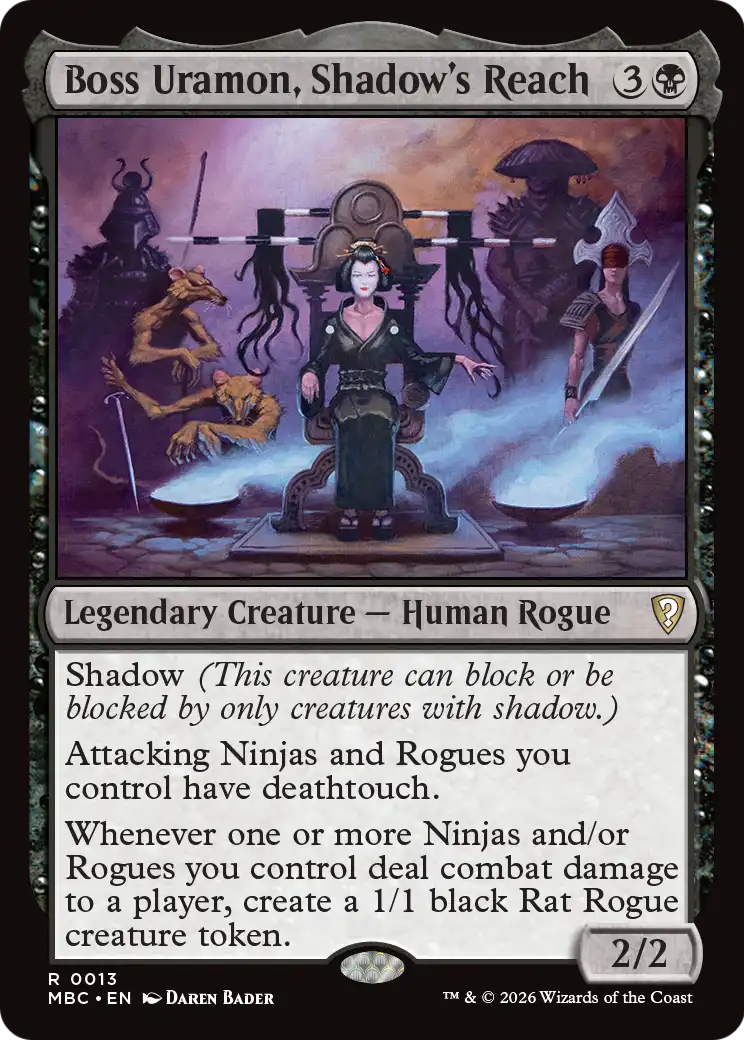 Boss Uramon, Shadow's Reach [Mystery Booster: Commander Edition] | Black Swamp Games