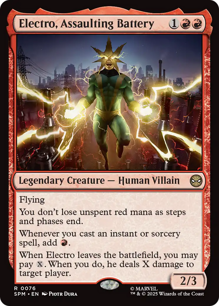 Electro, Assaulting Battery [Marvel's Spider-Man] | Black Swamp Games