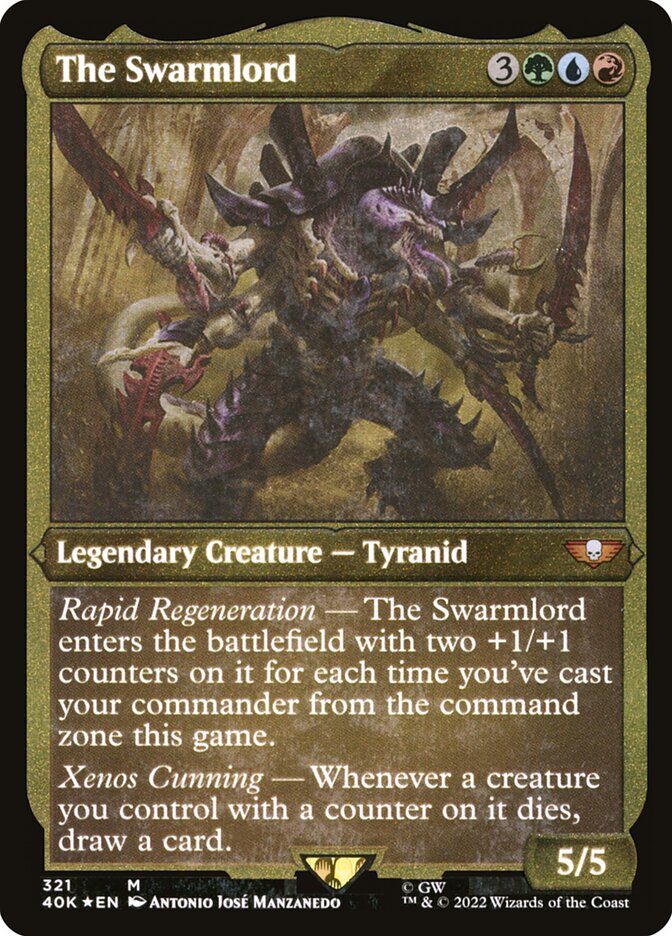 The Swarmlord (Display Commander) (Surge Foil) [Warhammer 40,000] | Black Swamp Games