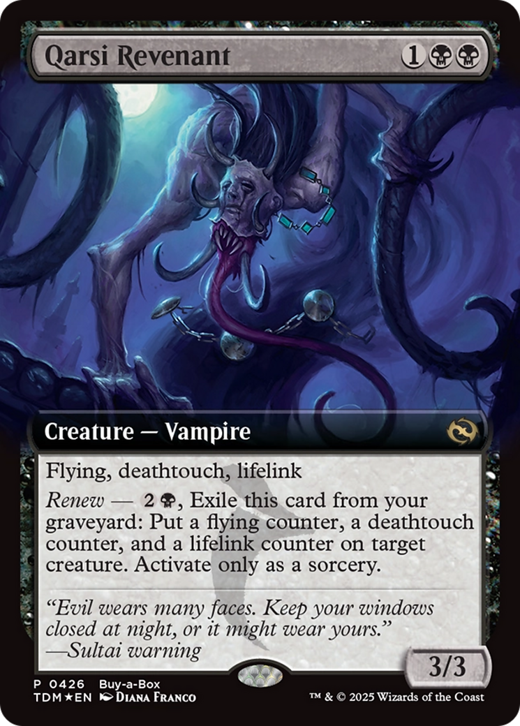 Qarsi Revenant (Extended Art) (Buy-A-Box) [Tarkir: Dragonstorm Promos] | Black Swamp Games