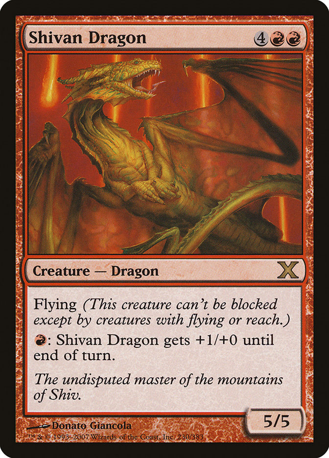 Shivan Dragon [Tenth Edition] | Black Swamp Games