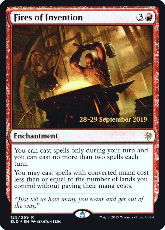 Fires of Invention [Throne of Eldraine Prerelease Promos] | Black Swamp Games