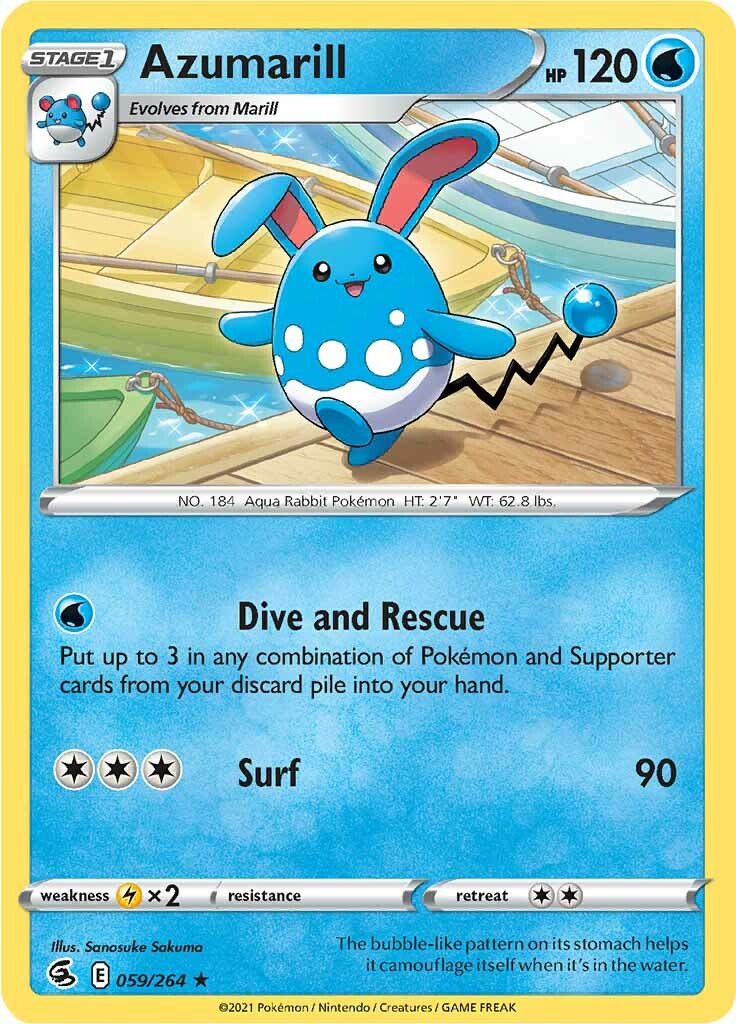 Azumarill (059/264) [Sword & Shield: Fusion Strike] | Black Swamp Games