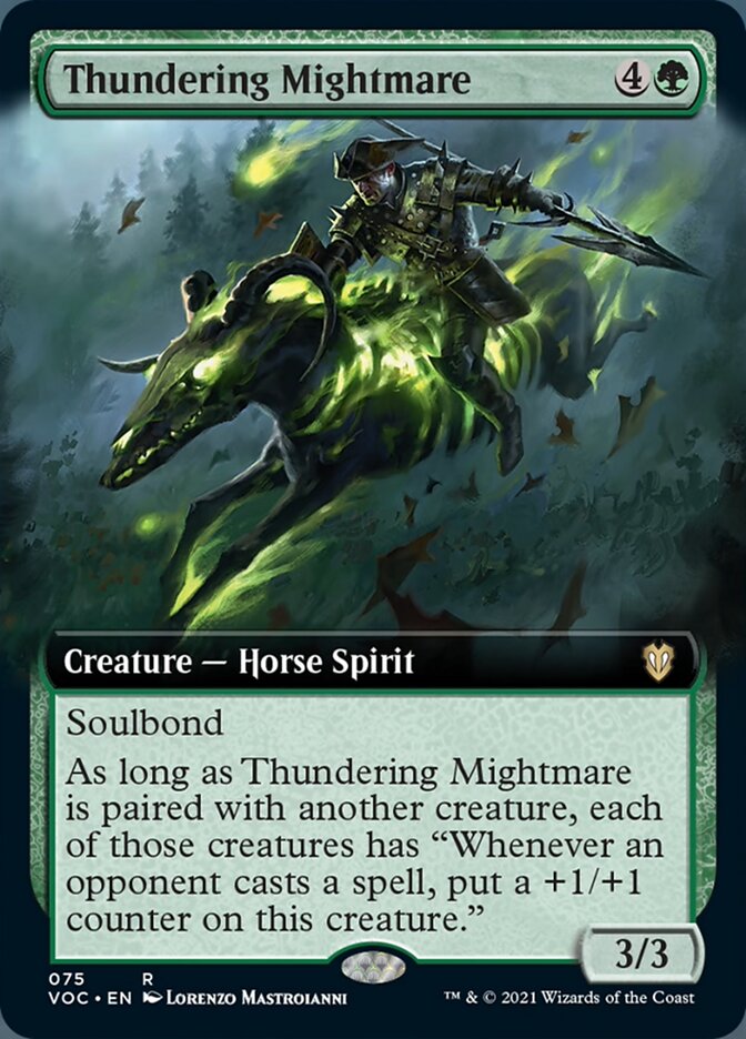 Thundering Mightmare (Extended Art) [Innistrad: Crimson Vow Commander] | Black Swamp Games