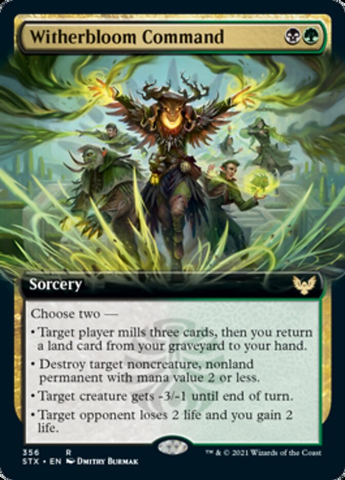 Witherbloom Command (Extended Art) [Strixhaven: School of Mages] | Black Swamp Games