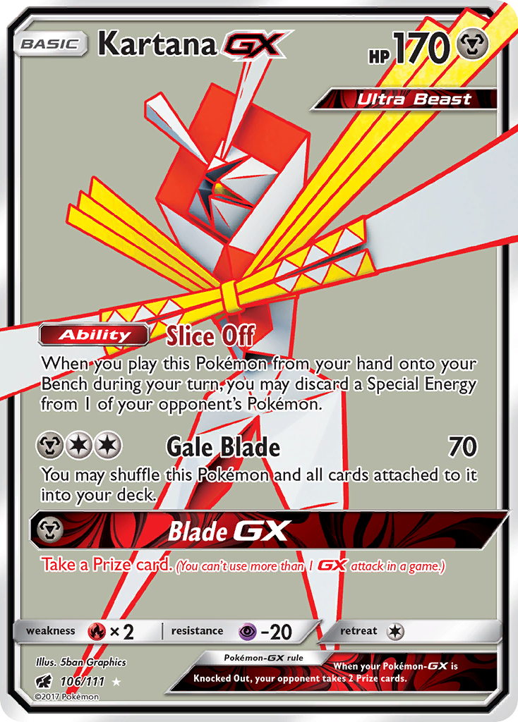 Kartana GX (106/111) [Sun & Moon: Crimson Invasion] | Black Swamp Games