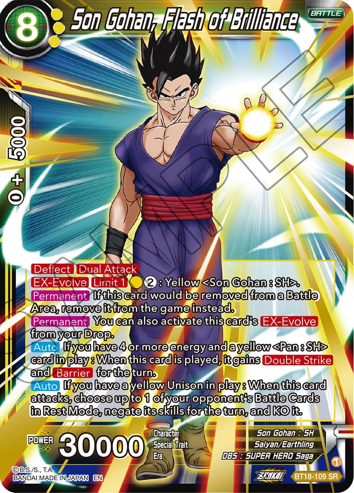 Son Gohan, Flash of Brilliance (BT18-109) [Dawn of the Z-Legends] | Black Swamp Games