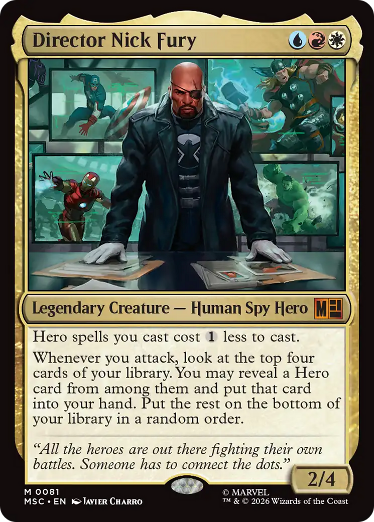 Director Nick Fury (Surge Foil) [Marvel Super Heroes Commander] | Black Swamp Games