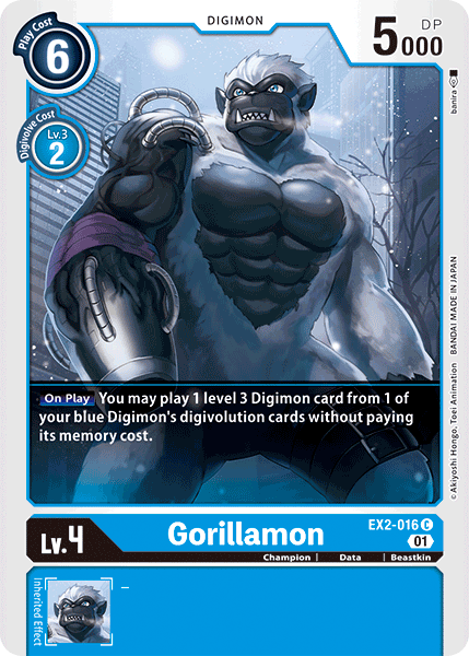 Gorillamon [EX2-016] [Digital Hazard] | Black Swamp Games