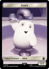 Alien // Cyberman Double-Sided Token [Doctor Who Tokens] | Black Swamp Games