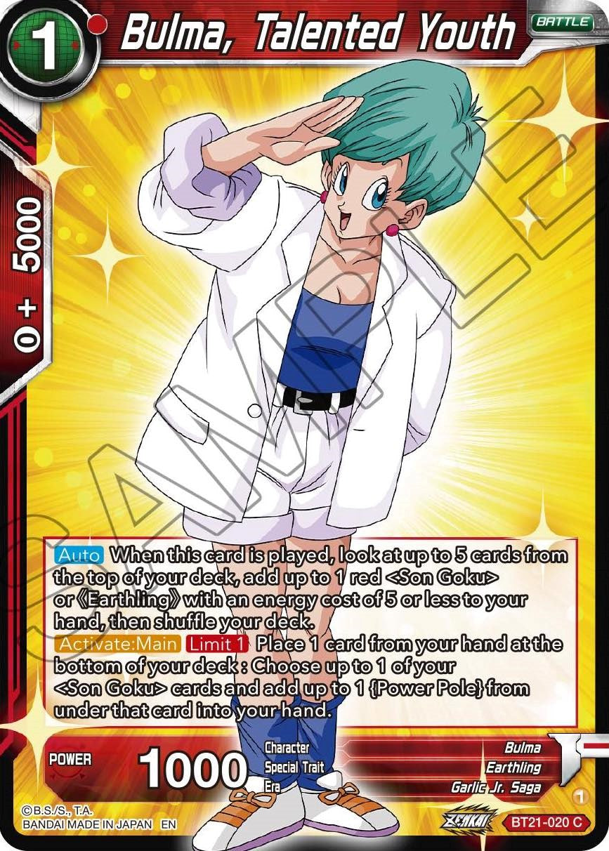 Bulma, Talented Youth (BT21-020) [Wild Resurgence] | Black Swamp Games