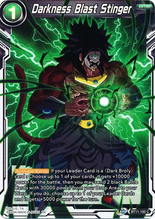Darkness Blast Stinger (BT11-150) [Vermilion Bloodline 2nd Edition] | Black Swamp Games