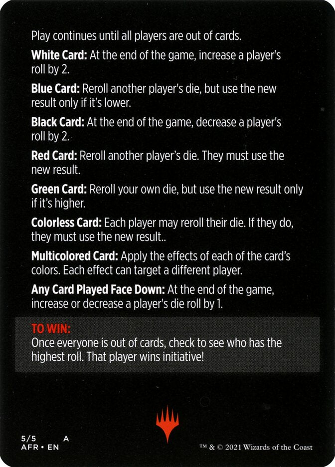 Roll for Initiative (Magic Minigame) [Dungeons & Dragons: Adventures in the Forgotten Realms Minigame] | Black Swamp Games