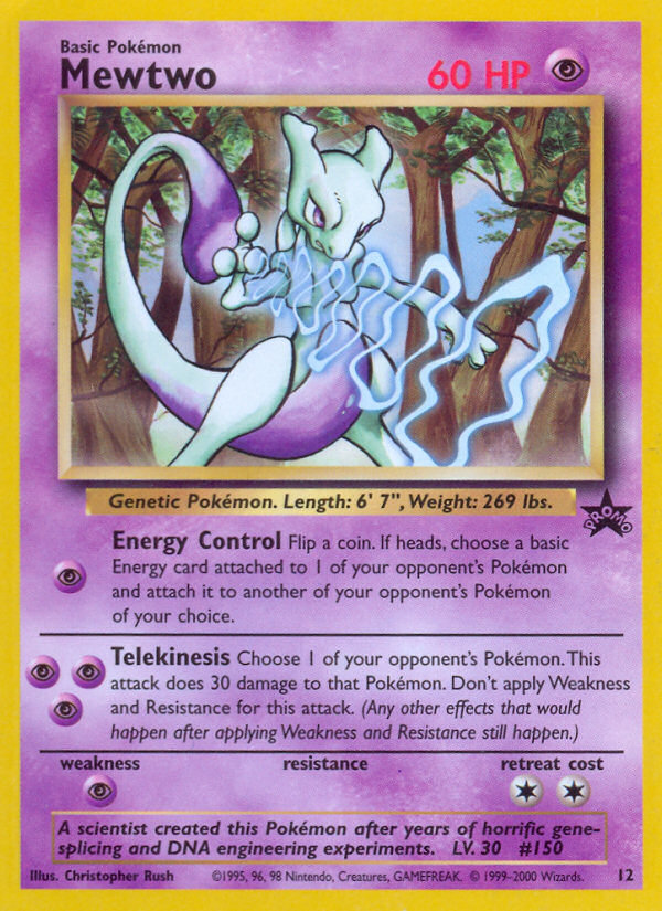 Mewtwo (12) [Wizards of the Coast: Black Star Promos] | Black Swamp Games
