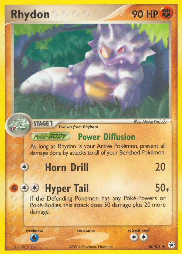 Rhydon (46/101) [EX: Hidden Legends] | Black Swamp Games