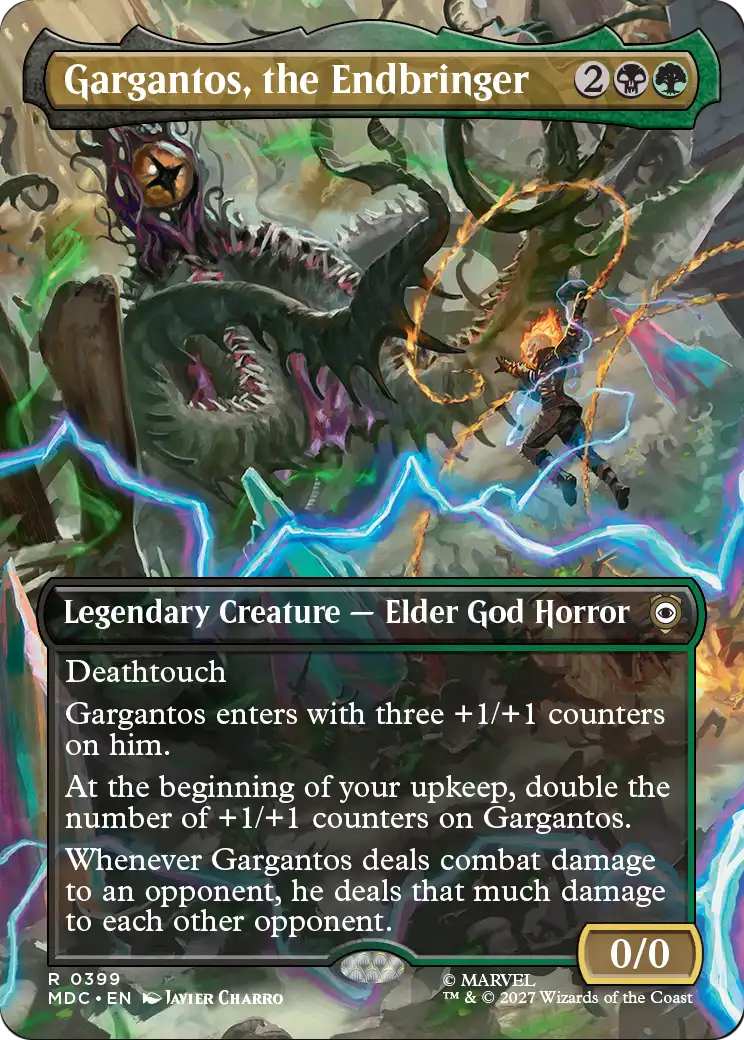 Gargantos, the Endbringer (Borderless) [Marvel: Darkhold Destiny Commander] | Black Swamp Games