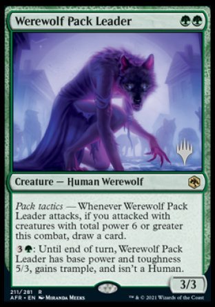 Werewolf Pack Leader (Promo Pack) [Dungeons & Dragons: Adventures in the Forgotten Realms Promos] | Black Swamp Games