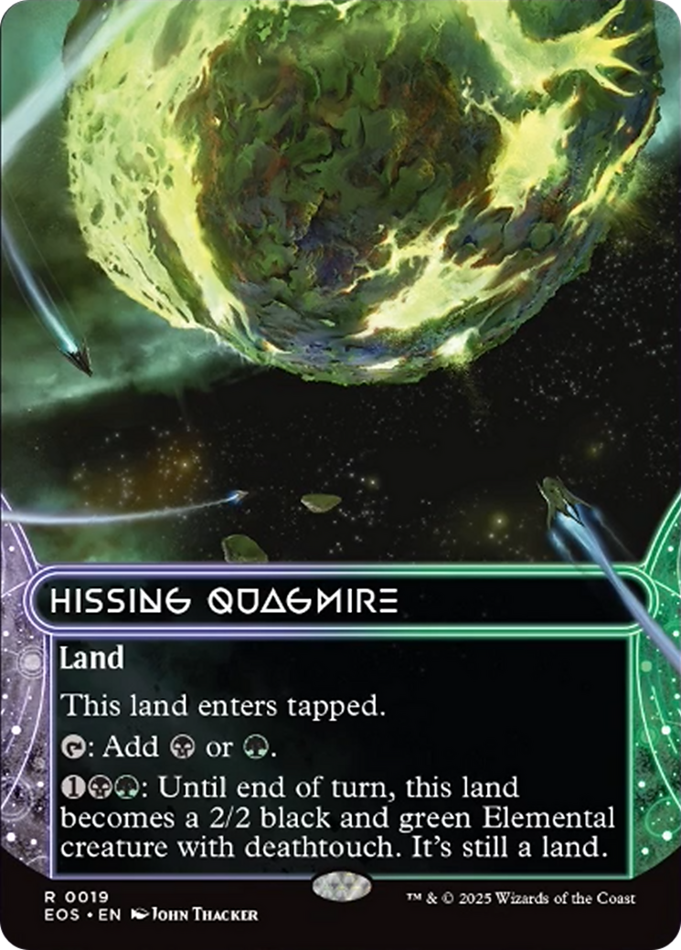 Hissing Quagmire (0019) (Borderless) [Edge of Eternities: Stellar Sights] | Black Swamp Games
