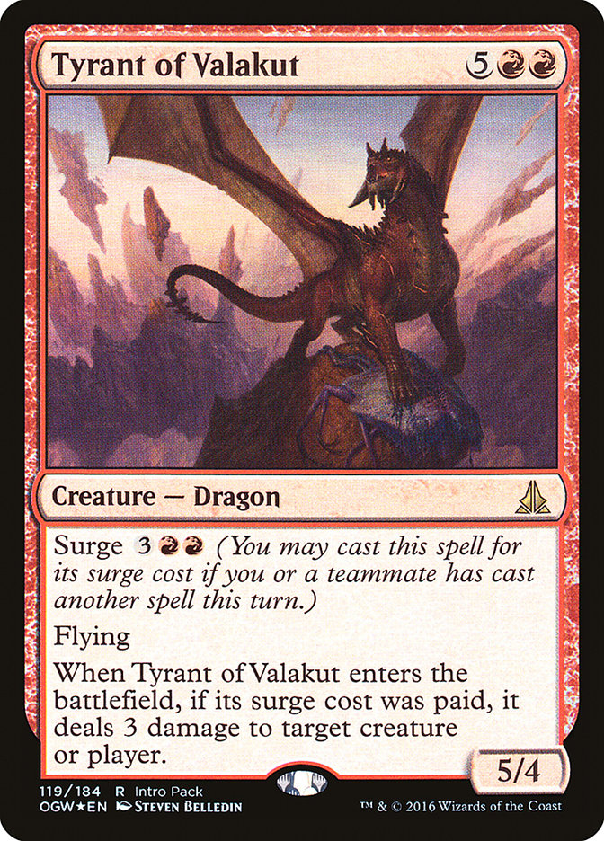 Tyrant of Valakut (Intro Pack) [Oath of the Gatewatch Promos] | Black Swamp Games