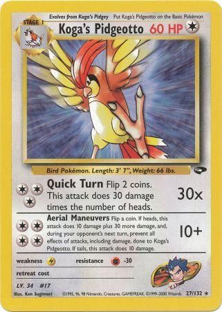 Koga's Pidgeotto (27/132) [Gym Challenge Unlimited] | Black Swamp Games