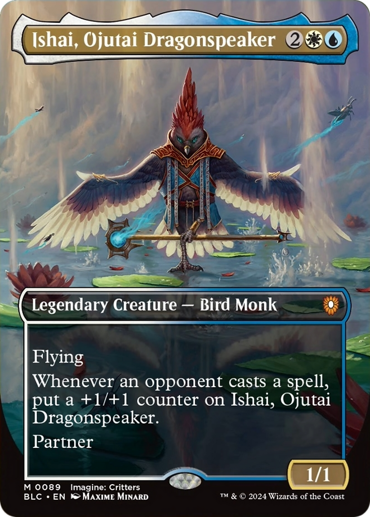 Ishai, Ojutai Dragonspeaker (Borderless) [Bloomburrow Commander] | Black Swamp Games