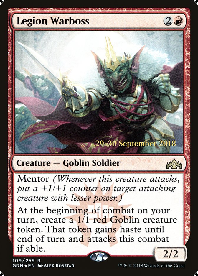 Legion Warboss [Guilds of Ravnica Prerelease Promos] | Black Swamp Games