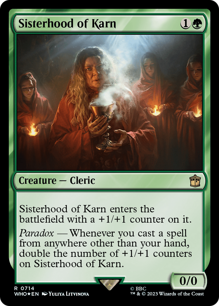 Sisterhood of Karn (Surge Foil) [Doctor Who] | Black Swamp Games