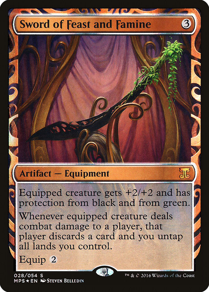 Sword of Feast and Famine [Kaladesh Inventions] | Black Swamp Games
