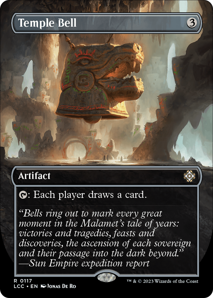 Temple Bell (Borderless) [The Lost Caverns of Ixalan Commander] | Black Swamp Games