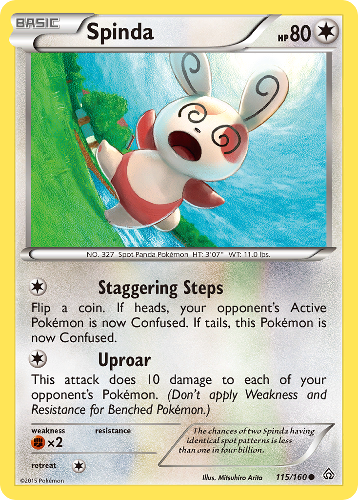 Spinda (115/160) [XY: Primal Clash] | Black Swamp Games