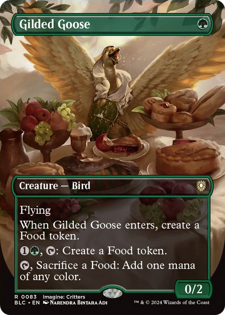Gilded Goose (Borderless) [Bloomburrow Commander] | Black Swamp Games