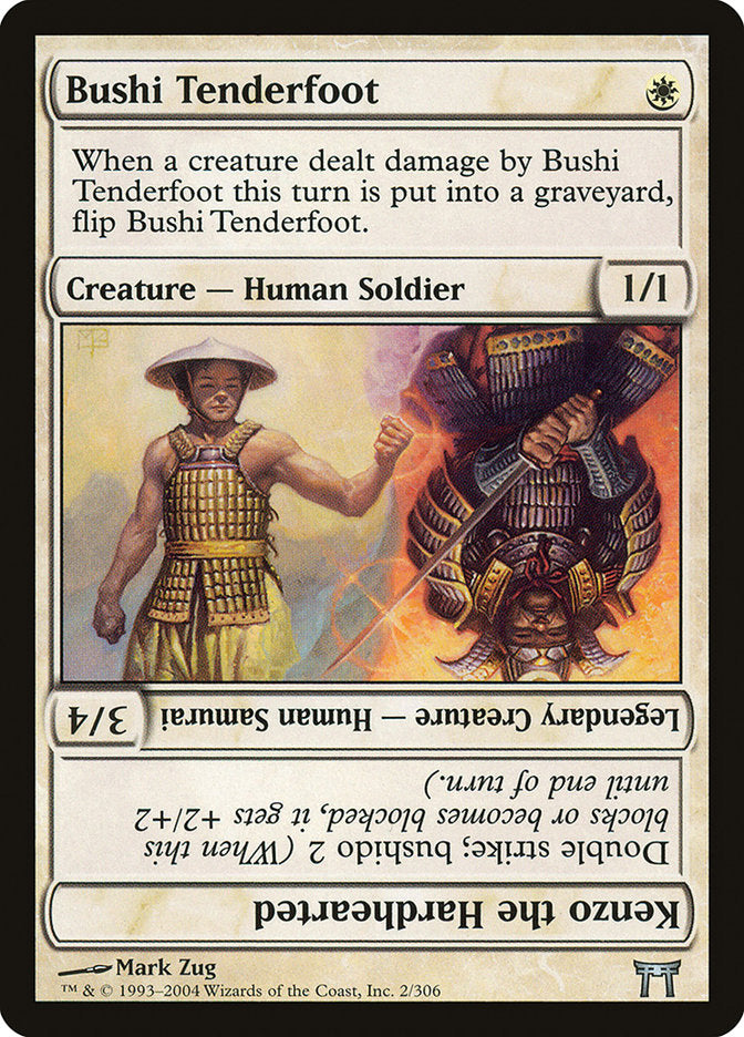 Bushi Tenderfoot // Kenzo the Hardhearted [Champions of Kamigawa] | Black Swamp Games
