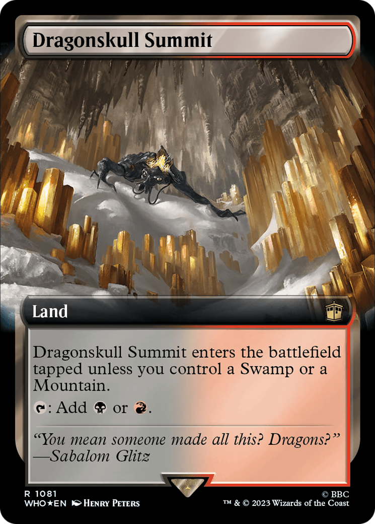 Dragonskull Summit (Extended Art) (Surge Foil) [Doctor Who] | Black Swamp Games