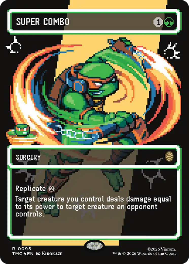 Super Combo (Borderless) (Surge Foil) [Teenage Mutant Ninja Turtles Commander] | Black Swamp Games