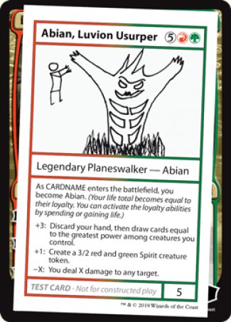 Abian, Luvion Usurper (2021 Edition) [Mystery Booster Playtest Cards] | Black Swamp Games