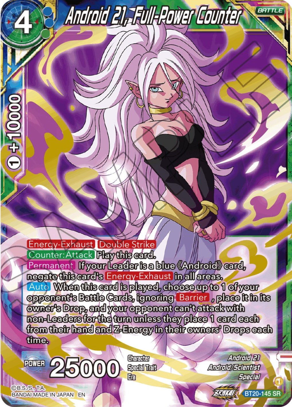 Android 21, Full-Power Counter (BT20-145) [Power Absorbed] | Black Swamp Games
