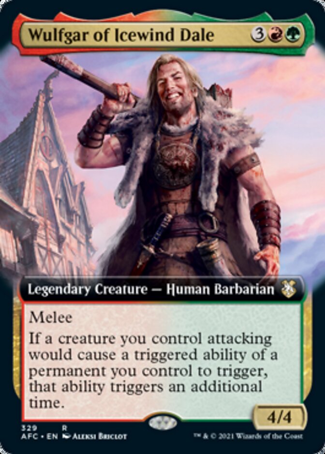 Wulfgar of Icewind Dale (Extended Art) [Dungeons & Dragons: Adventures in the Forgotten Realms Commander] | Black Swamp Games