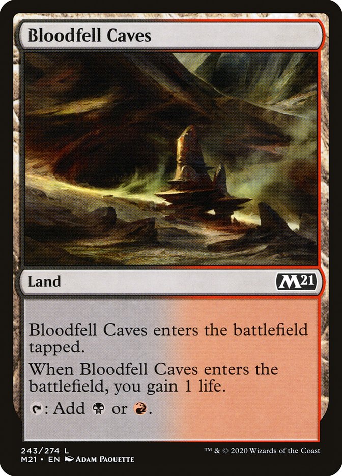 Bloodfell Caves [Core Set 2021] | Black Swamp Games