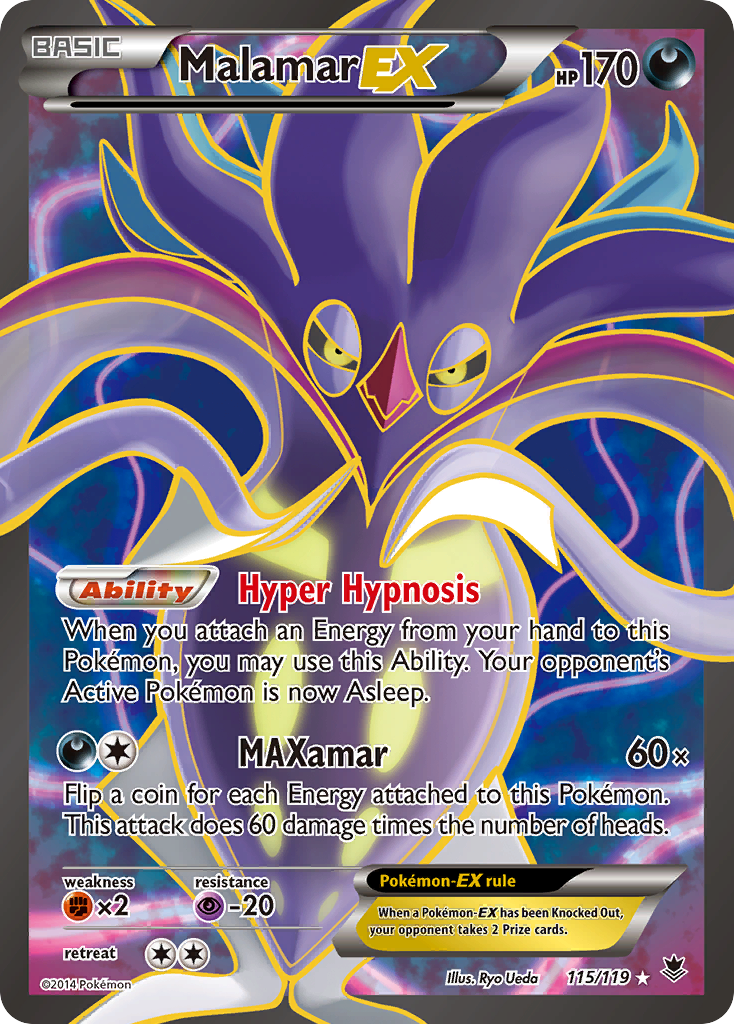 Malamar EX (115/119) [XY: Phantom Forces] | Black Swamp Games