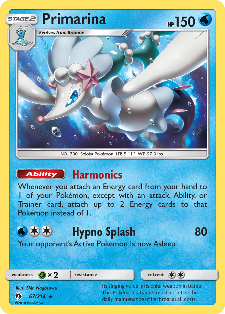Primarina (67/214) [Sun & Moon: Lost Thunder] | Black Swamp Games