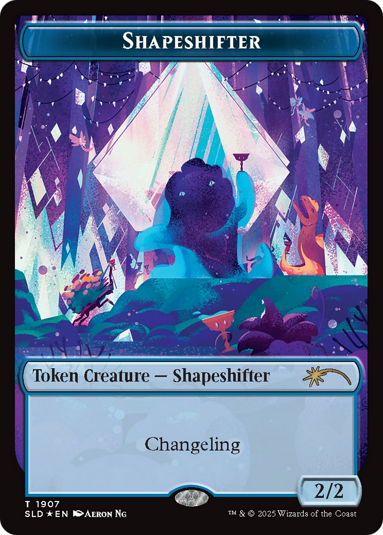 Shapeshifter Token (1907) (Double Rainbow Foil) [Secret Lair Drop Series] | Black Swamp Games