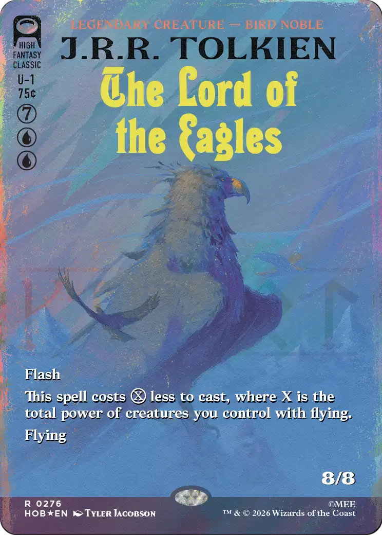 The Lord of the Eagles (Borderless) (Surge Foil) [The Hobbit] | Black Swamp Games