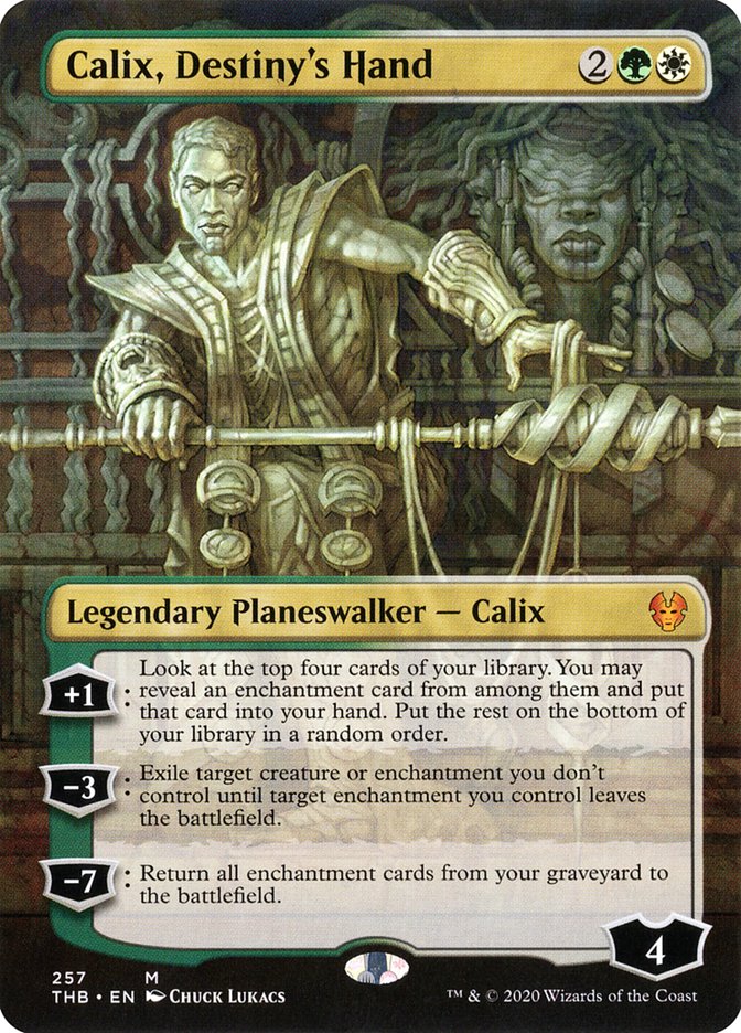 Calix, Destiny's Hand (Borderless) [Theros Beyond Death] | Black Swamp Games