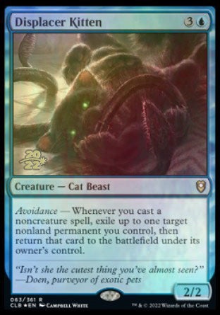 Displacer Kitten [Commander Legends: Battle for Baldur's Gate Prerelease Promos] | Black Swamp Games